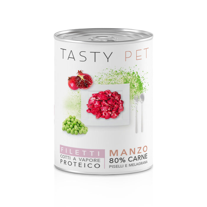 Fillets in jelly - Beef, Peas and Pomegranate for dogs