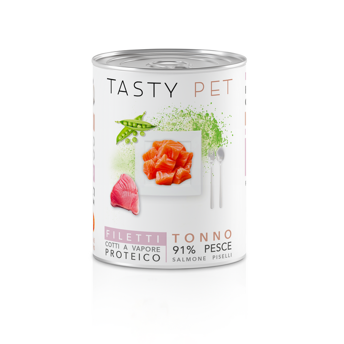 Fillets in jelly - Tuna, Salmon and Kiwi for dogs