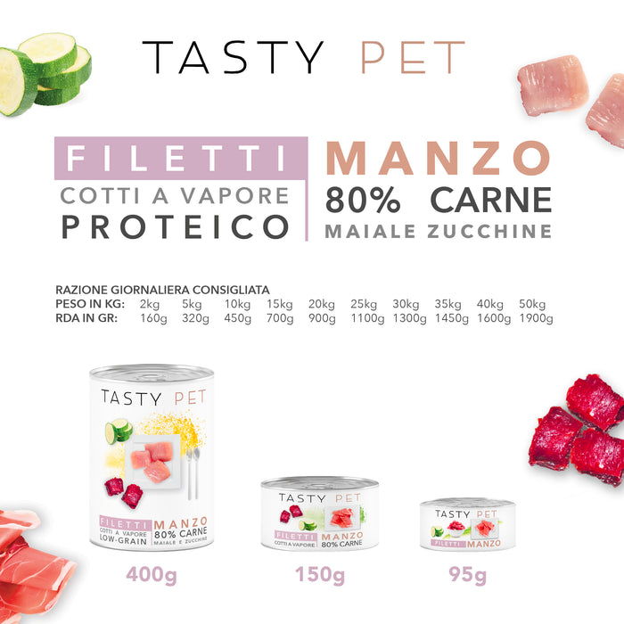 Fillets in jelly - Duck, Berries and Peas for dogs