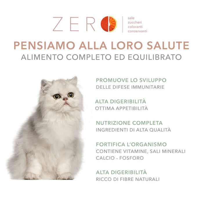 Tasty Pet Confezione di Alimento Completo Umido per Gatti - 5114 Sfilacci di Gamberetti Tonno e Zucchine